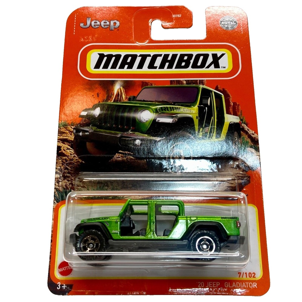 Matchbox '20 Jeep Gladiator 7/100 Green Die-cast 1:64 Model SUV NIP 2022